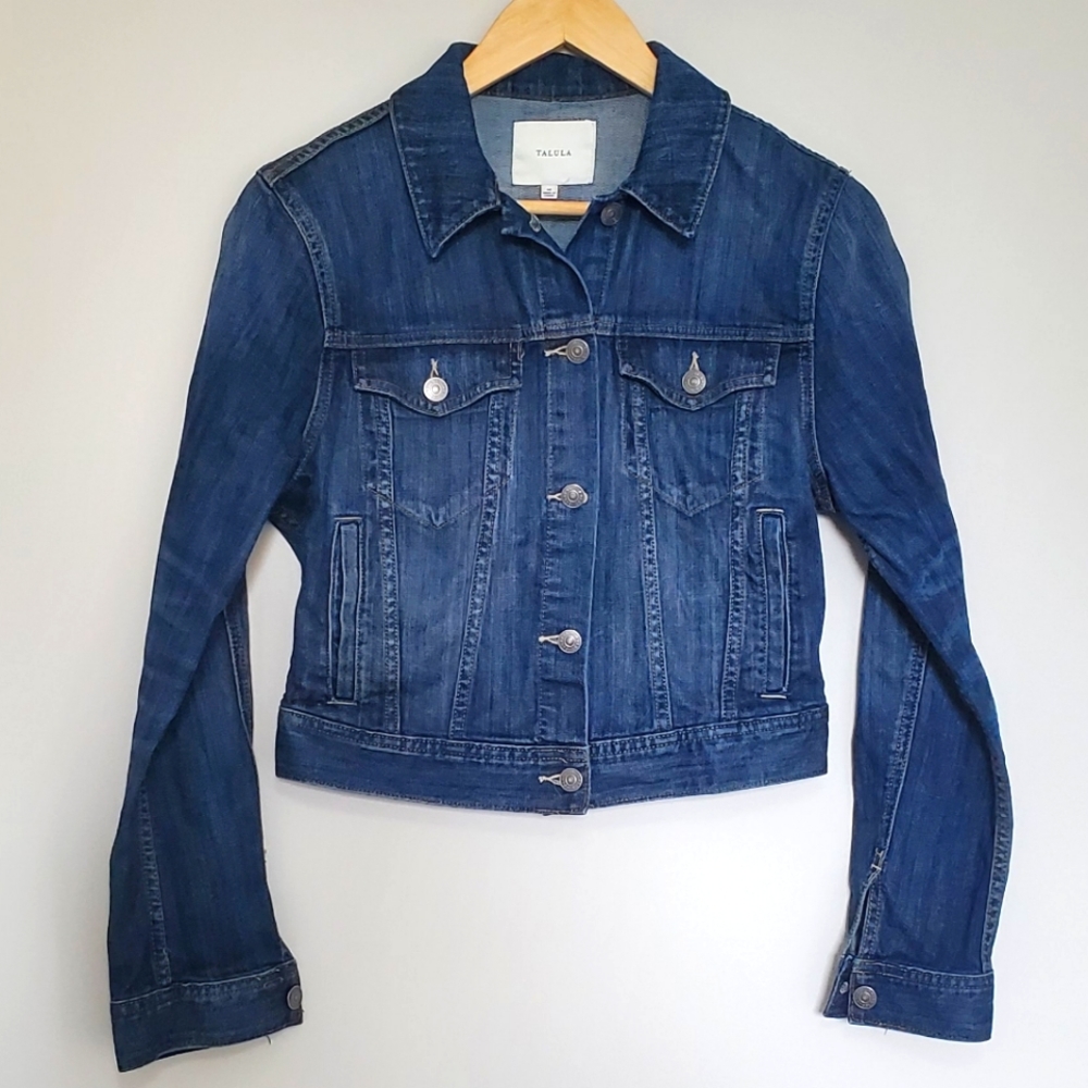 Aritzia Talula Medium Wash Jean Jacket